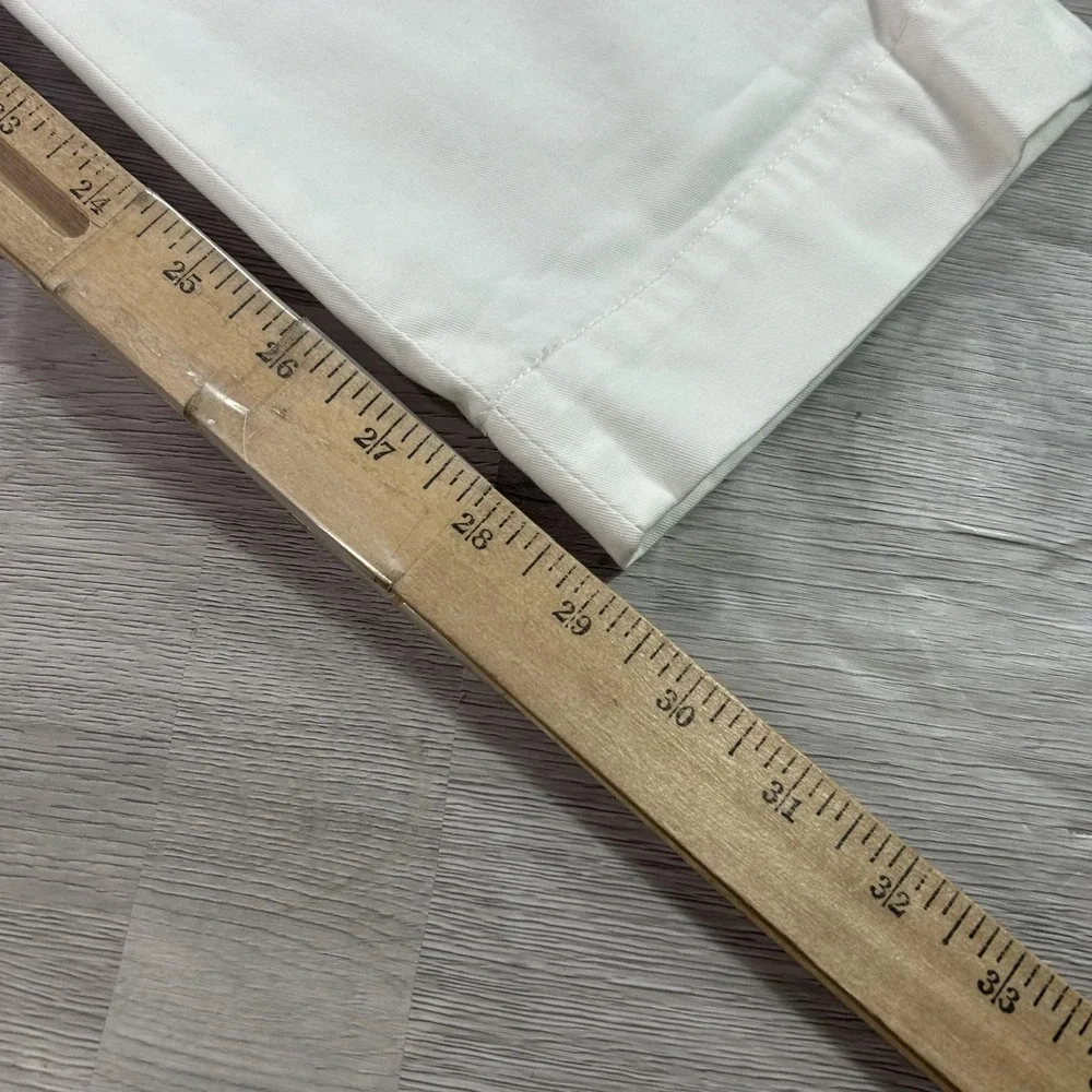 Polo Ralph Lauren Pants Mens 30x30 White Stretch Slim Fit Chino Casual Everyday